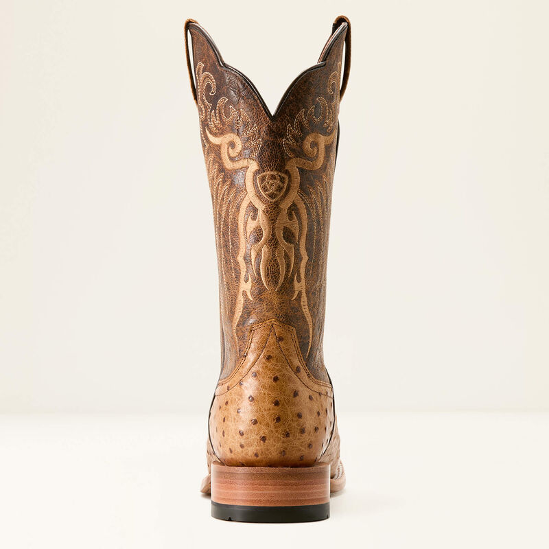 MENS ARIAT RIO HONEY TAN FULL EXOTIC OSTRICH CHESTNUT 3580