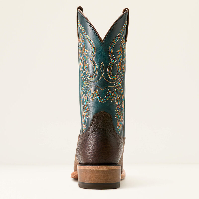 MENS ARIAT FUTURITY CASHOUT COWBOY BOOT WICKER|PURSUIT OF TEAL 3756