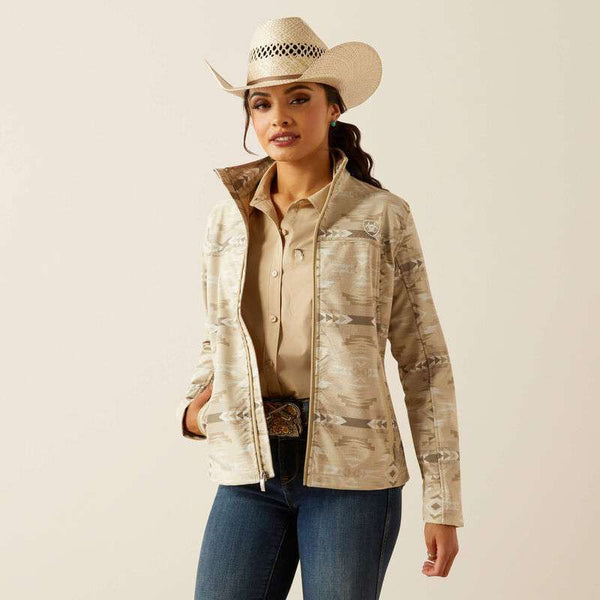 ARIAT WOMEN SOFT-SHELL AXTEC PRINT SANDSTONE 10054911