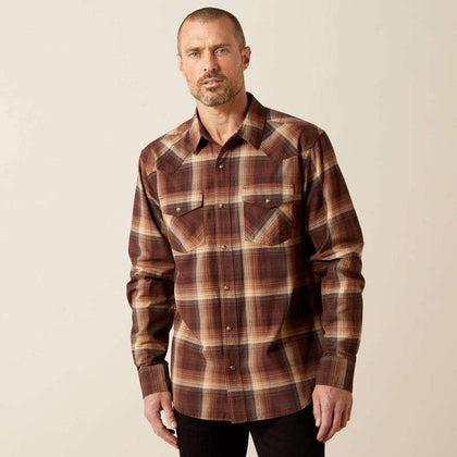 CAMISA HODGERS RETRO SNP MASCULINA CAFÉ ARIAT-10065759