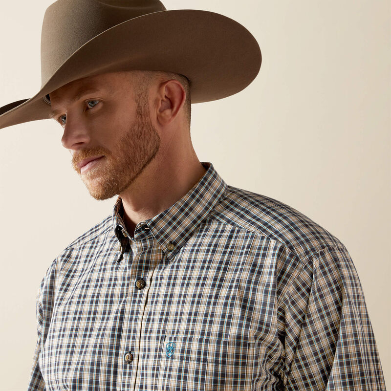 ARIAT MEN BLACK PRO TEX LS SHIRT-10065775