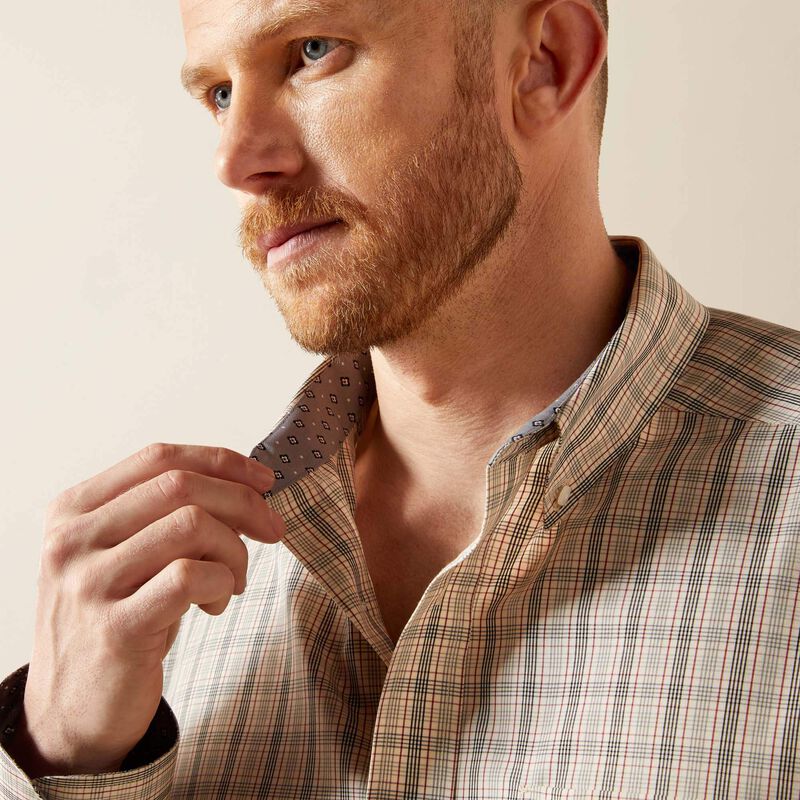 ARIAT MEN CREAM WF ALAM LS SHIRT-10065781