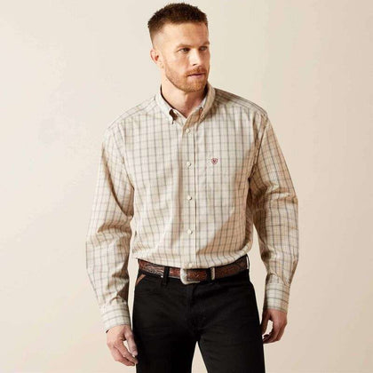 ARIAT MEN CREAM WF ALAM LS SHIRT-10065781
