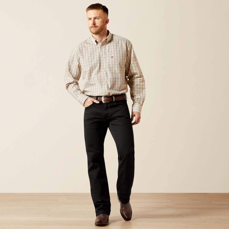 ARIAT MEN CREAM WF ALAM LS SHIRT-10065781