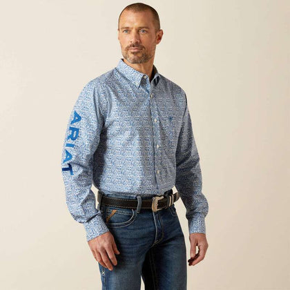 ARIAT CAMISA DE MANGA LARGA AZUL/MARINO TEAM PARKS FTD PARA HOMBRE - 10065811