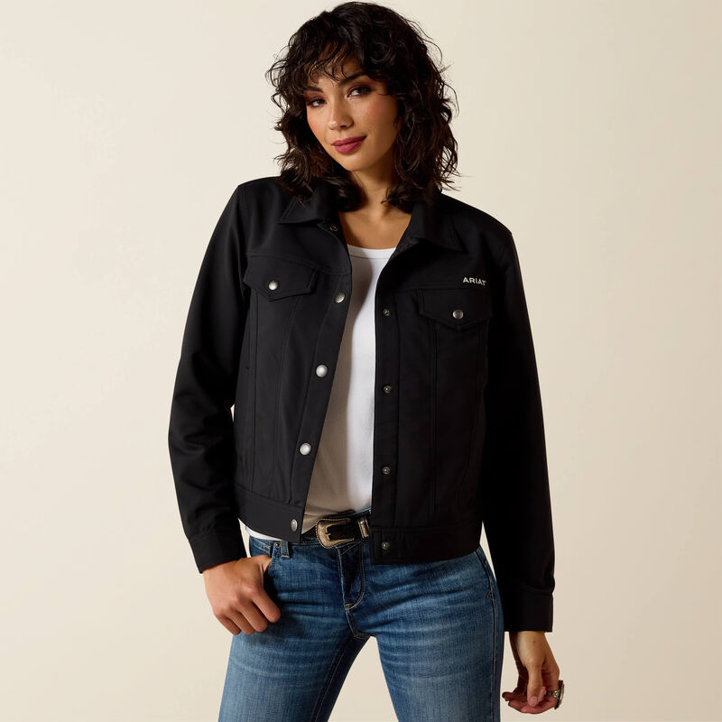 ARIAT WOMENS WAGONER LIGHTWEIGHT JACKET BLACK 10071122