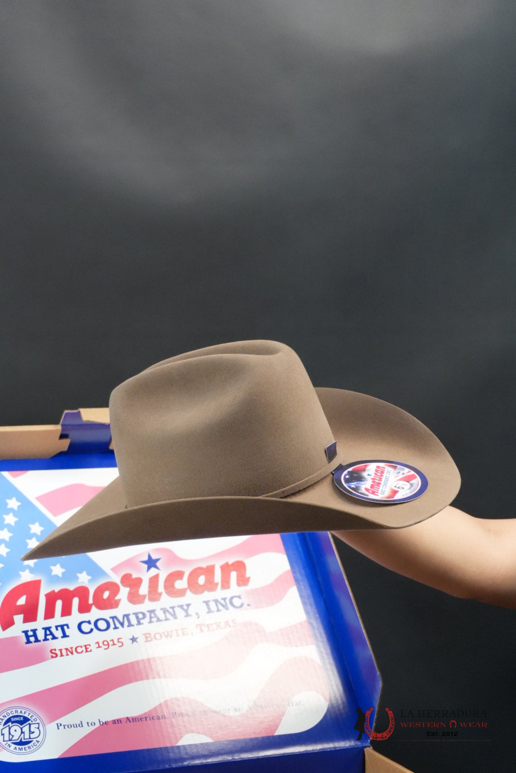 100x American Felt Hat Pecan TEJANA