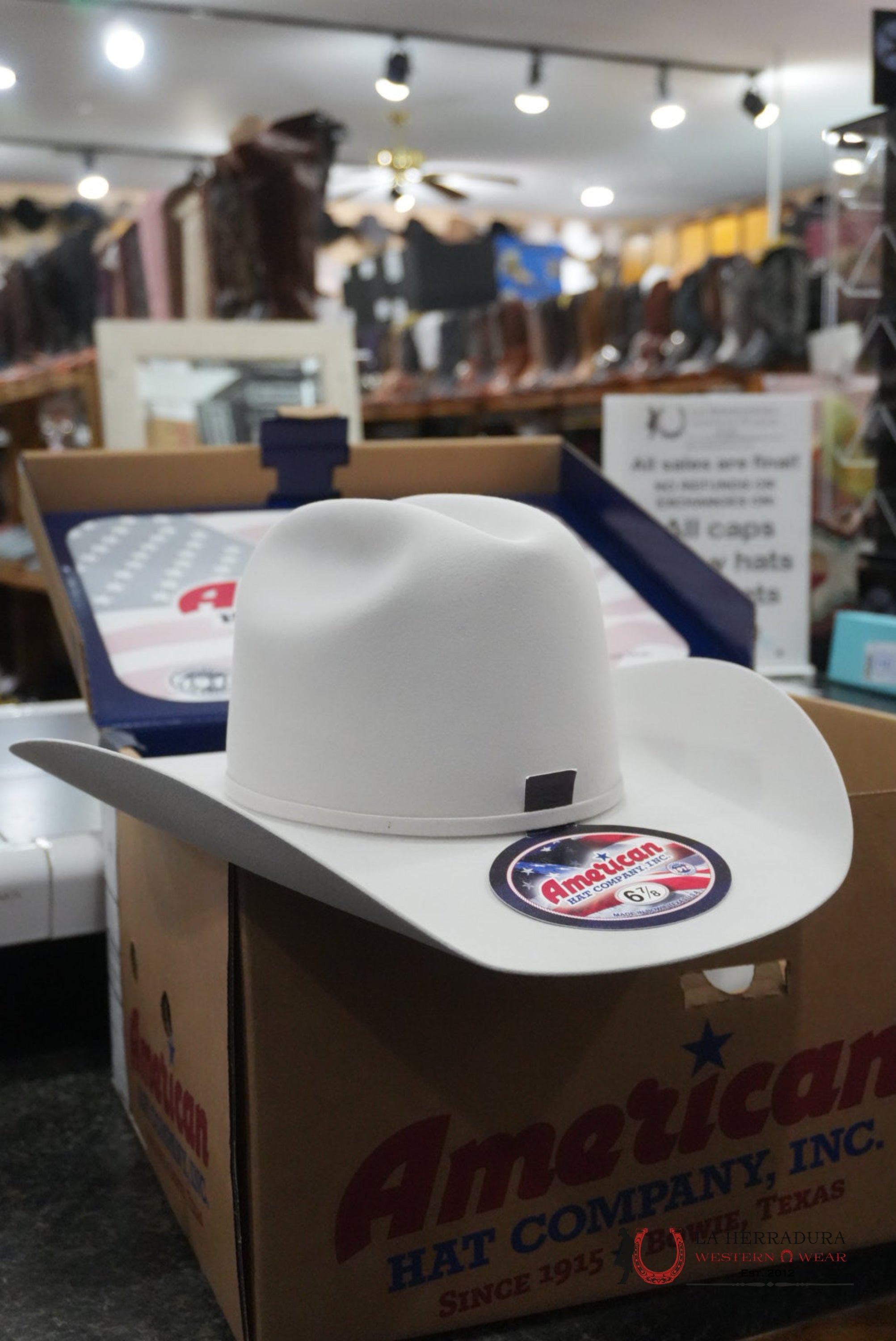 100x American Felt Hat Silver Sand TEJANA