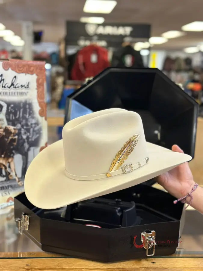 100X Larry Mahan´s Independencia Cowboy Hat Silver Belly Tejana