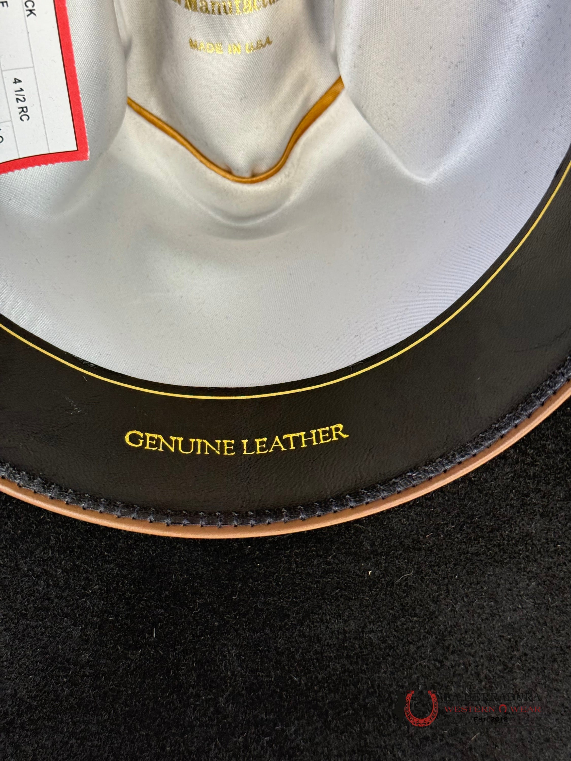 10X American Felt Hat Black Tejana