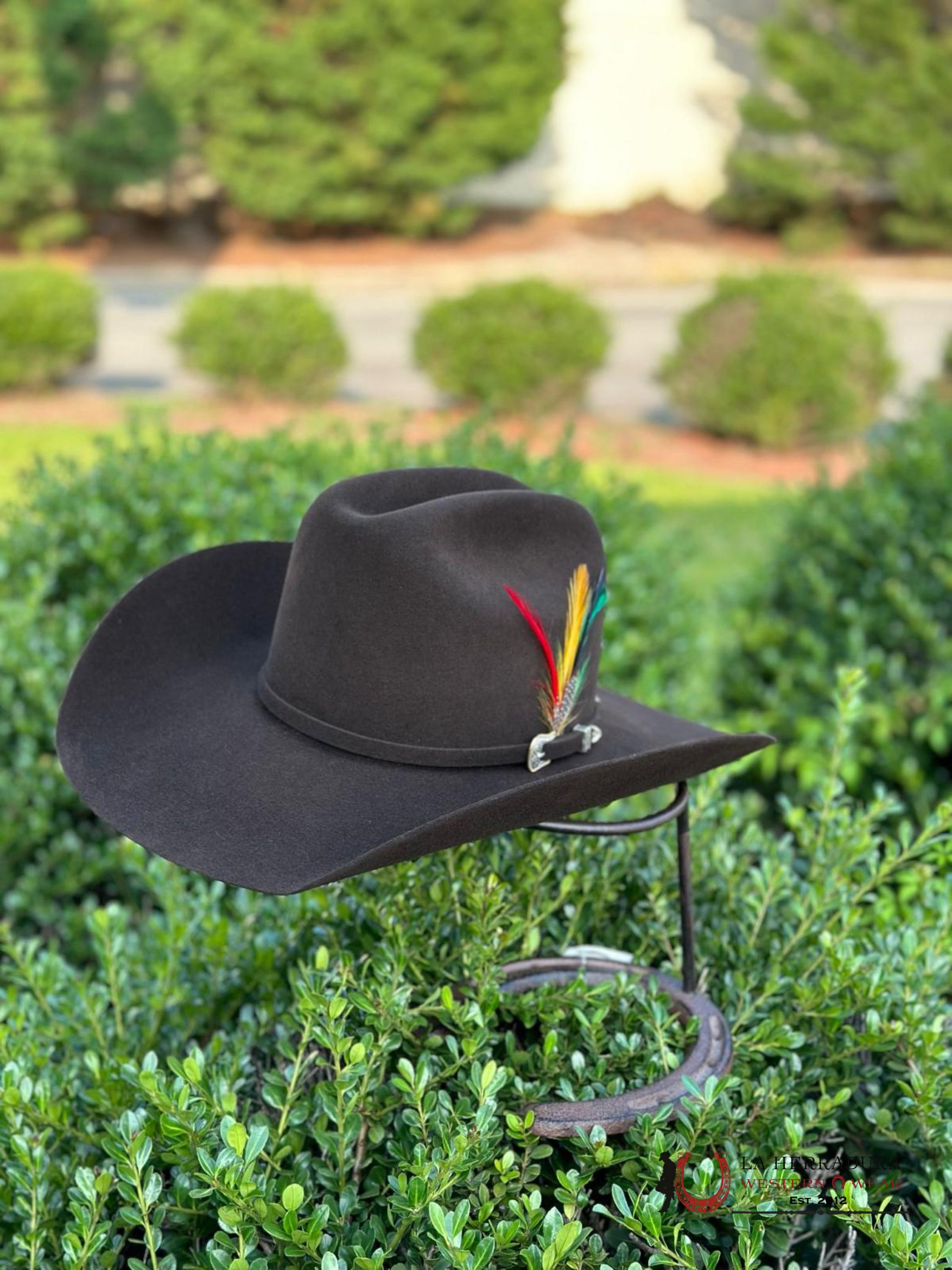 10X American Felt Hat Chocolate Tejana