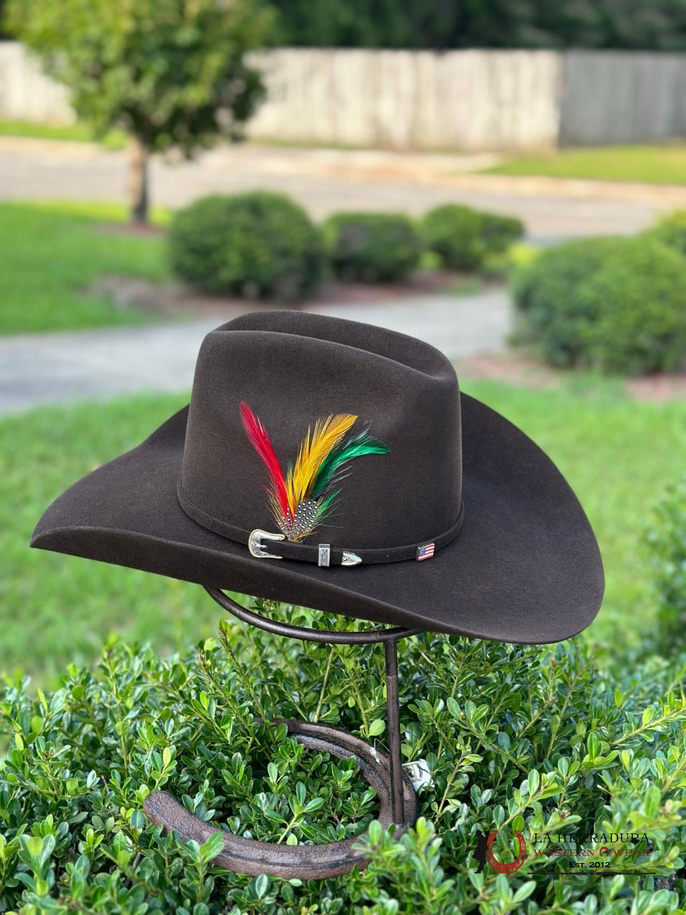 10X American Felt Hat Chocolate Tejana