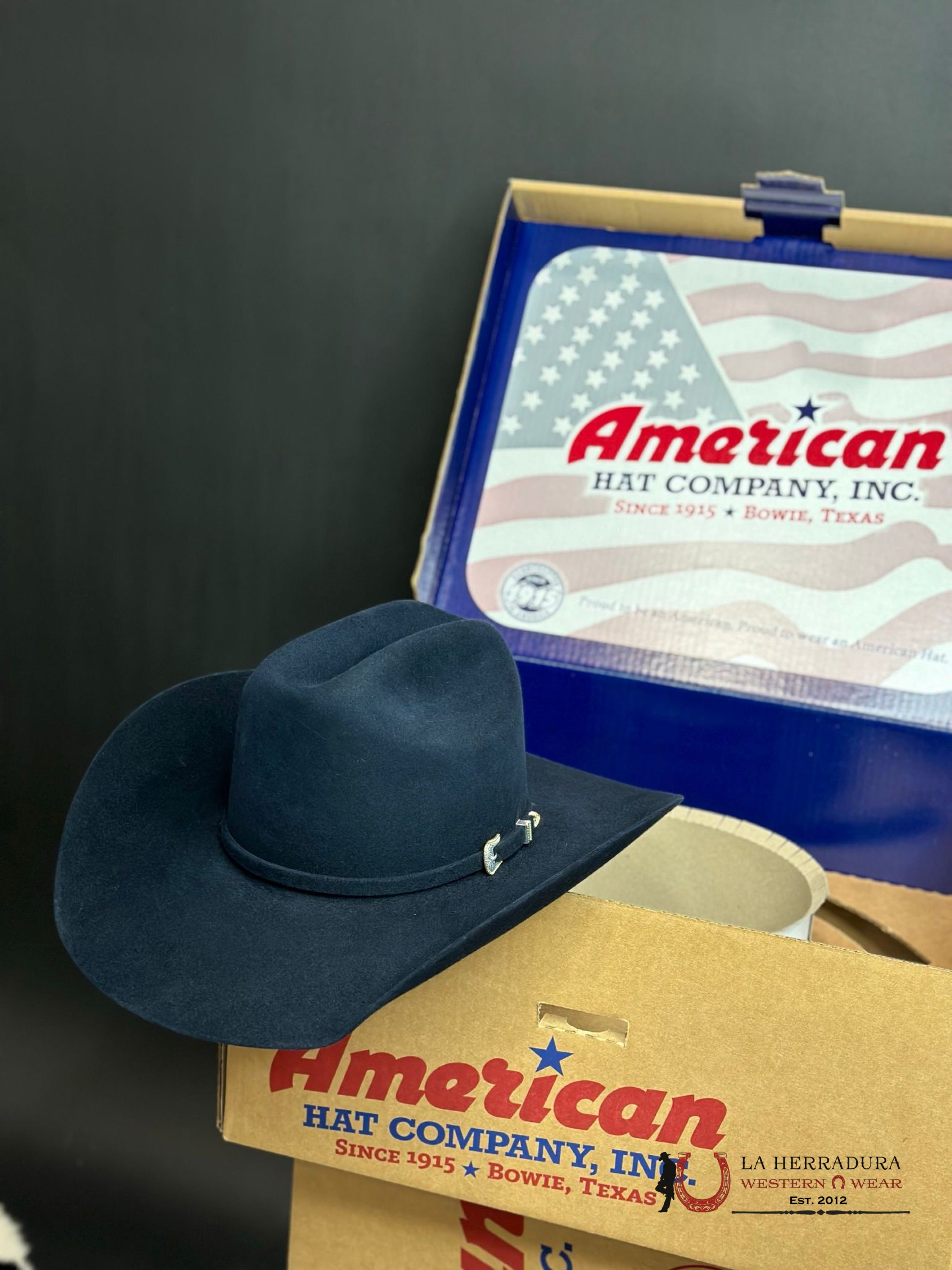 10X American Felt Hat Midnight Blue Tejana