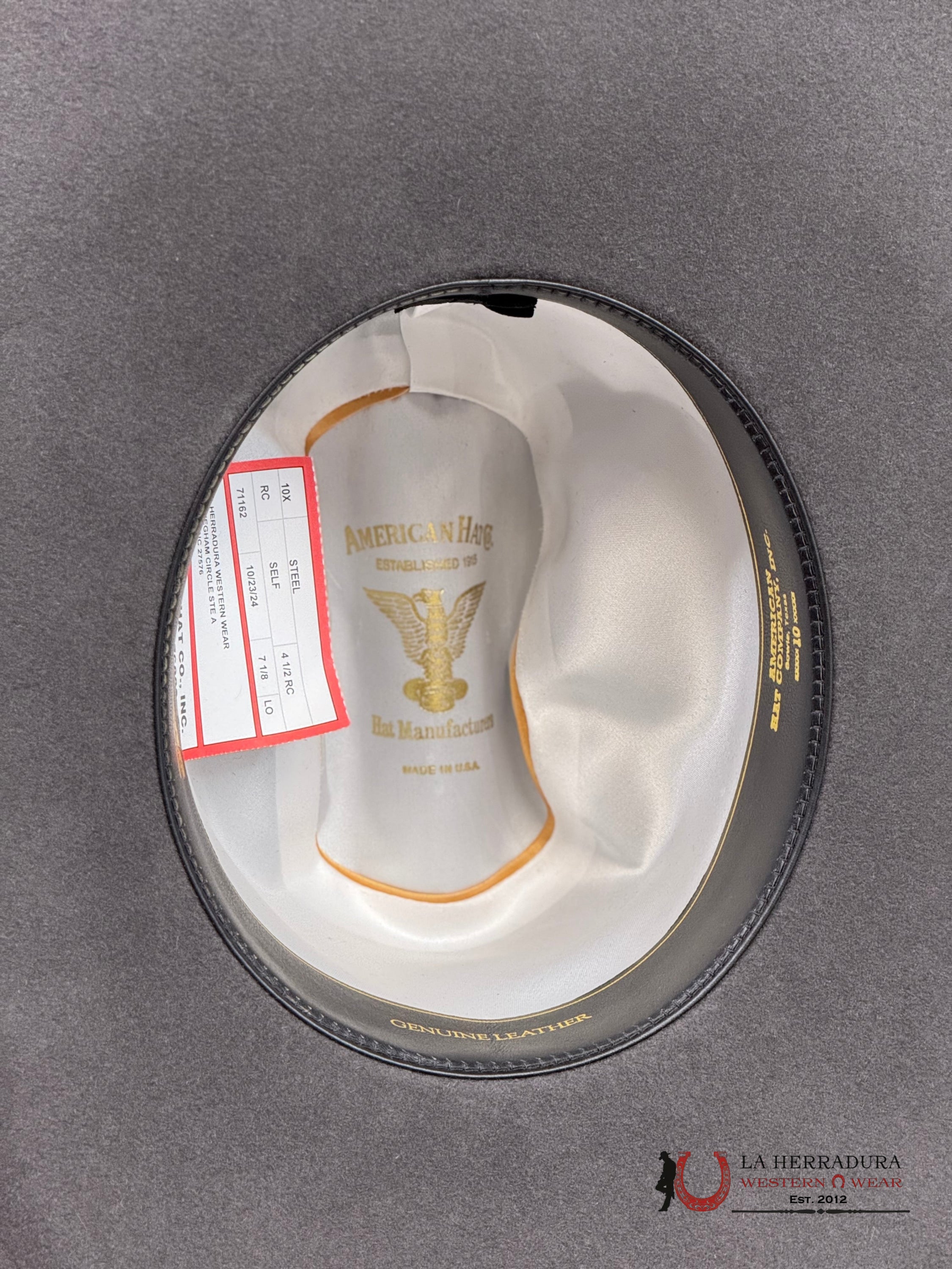 10X American Felt Hat Steel Tejana