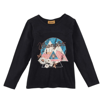 CAMISA WRANGLER MANGA LARGA NIÑA NEGRA 112338530