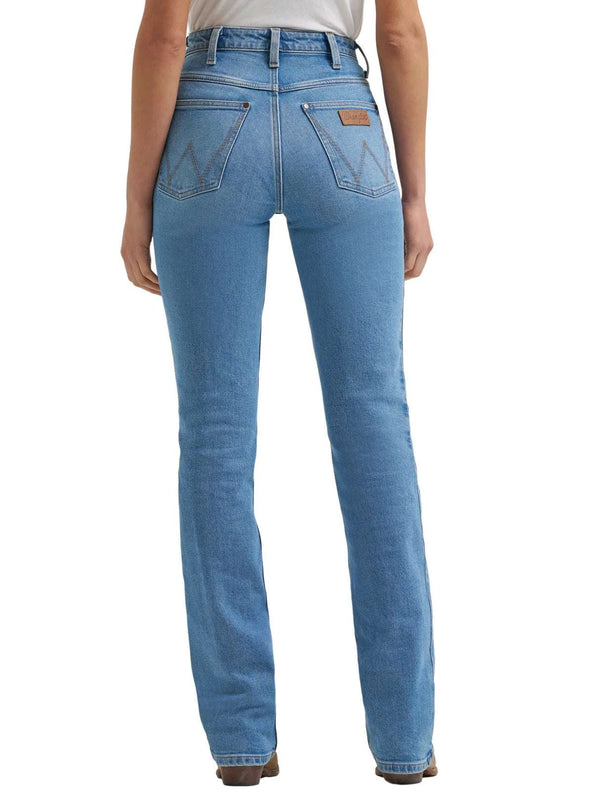 PANTALONES VAQUEROS DE MUJER WRANGLER RIDING JEAN TIRO ALTO CORTE BOTA 112367598