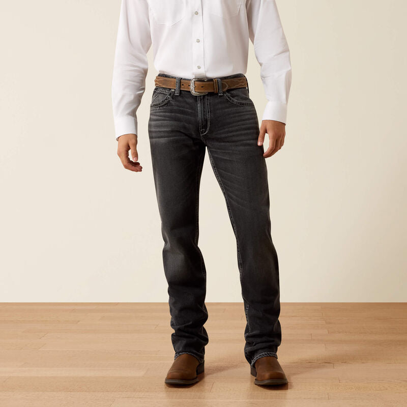 ARIAT MEN M4 RELAXED BOOTCUT BLACK WASH RAMIRO 10079035
