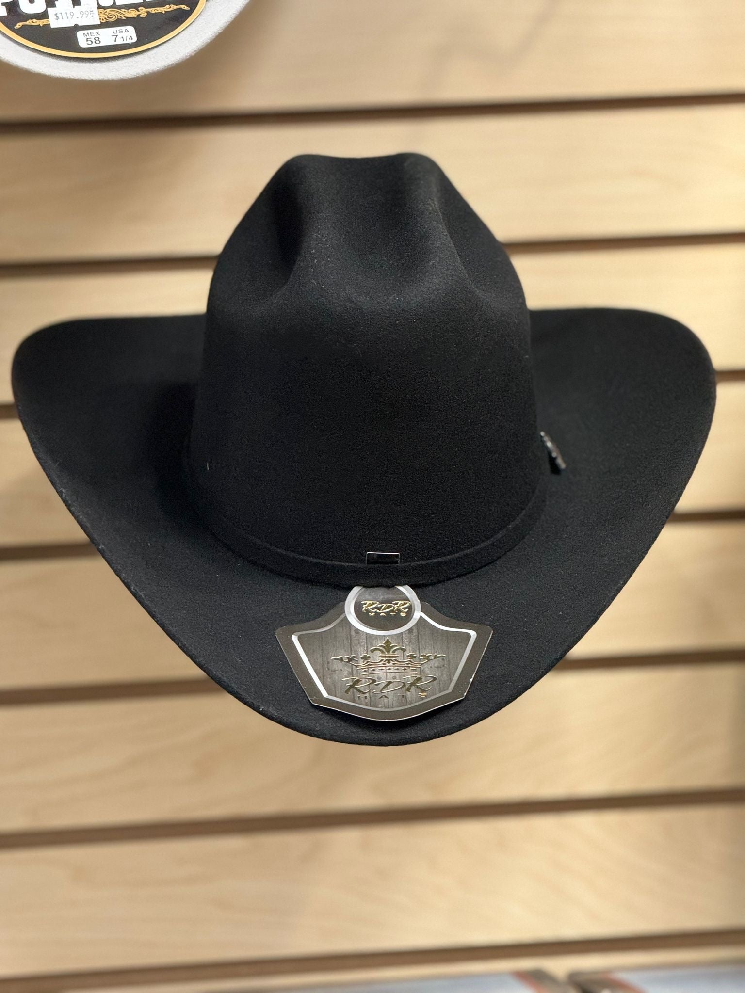 RDR BLACK FELT HAT 4X