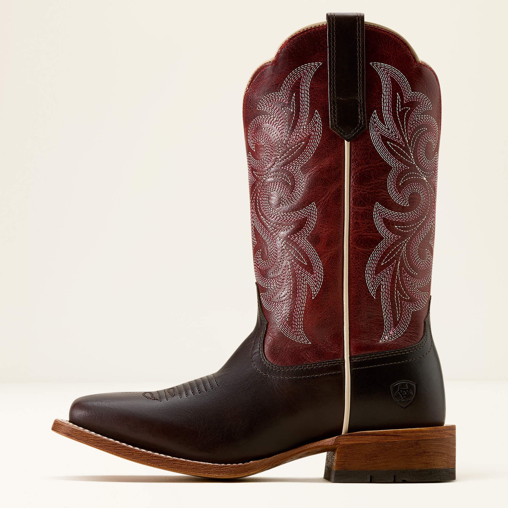 ARIAT WOMEN COUNTY LANE CHOCOLATE/DEEP RED 10074375