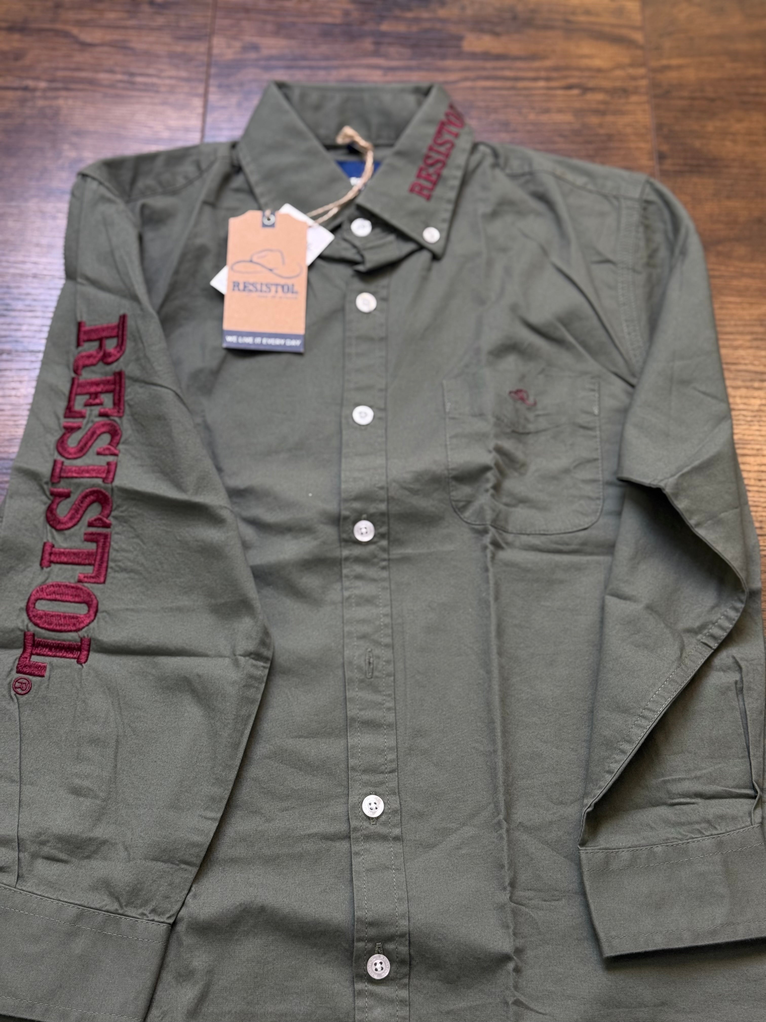 RESISTOL SHIPS  KIDS LONGER SLEEVES CHILD GREEN BM15D3