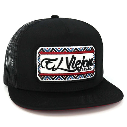 EL VIEJON NAYARIT BLACK FLAT VISOR HAT