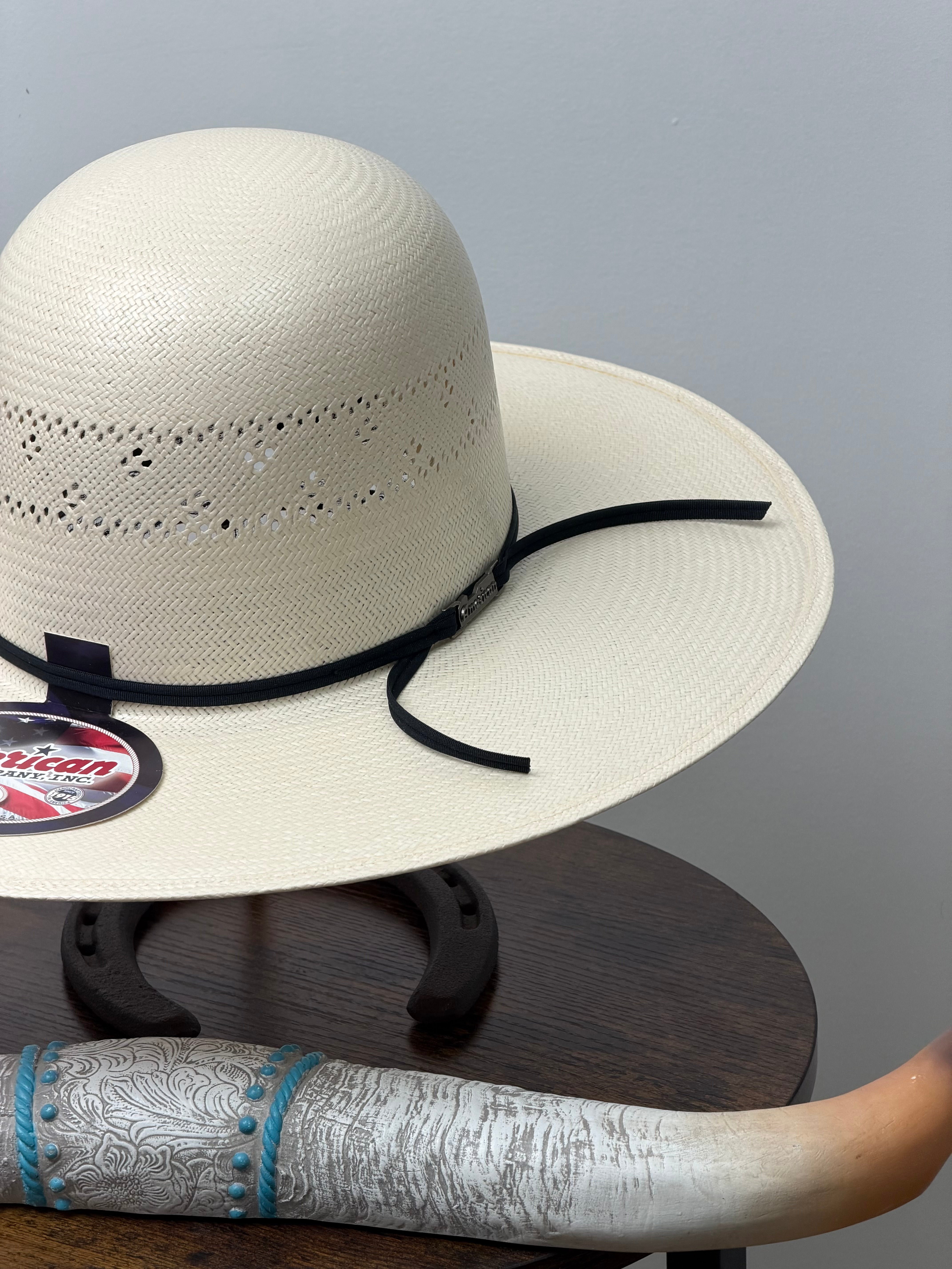7210 AMERICAN HAT OPEN CROWN STRAW HAT STYLE