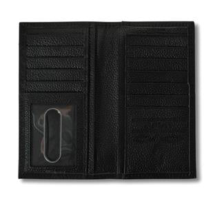 MENS ARIAT BLACK LEATHER RODEO WALLET- A3549701