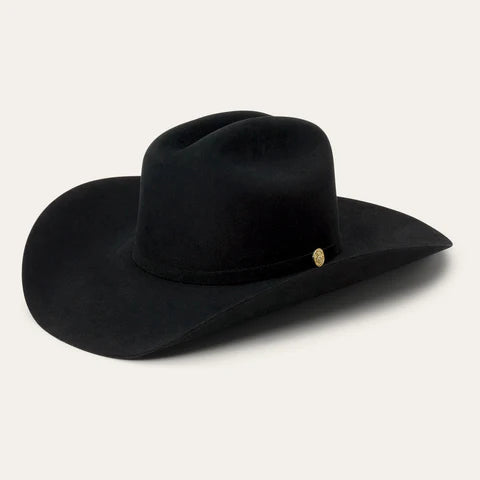 STETSON  100X THE GOLDEN EAGLE BLACK COPA CHICA PREMIUM FELT HAT