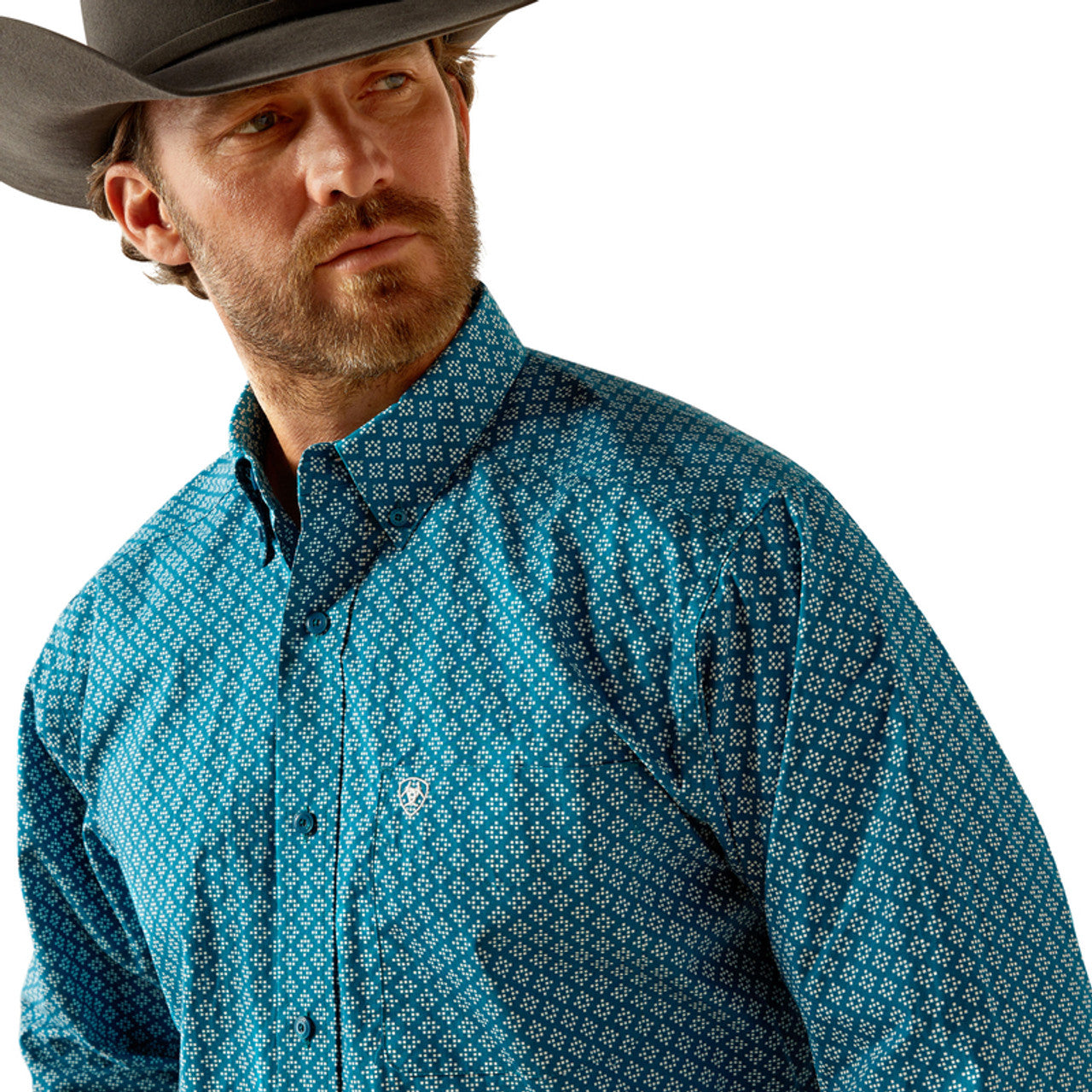 Ariat Petey Long Sleeve Shirt Dark Teal - 3923