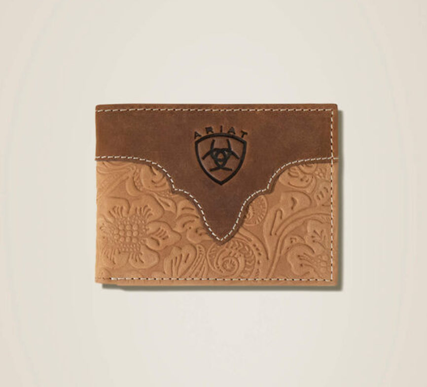 ARIAT TOOLED LEATHER BIFOLD WALLET