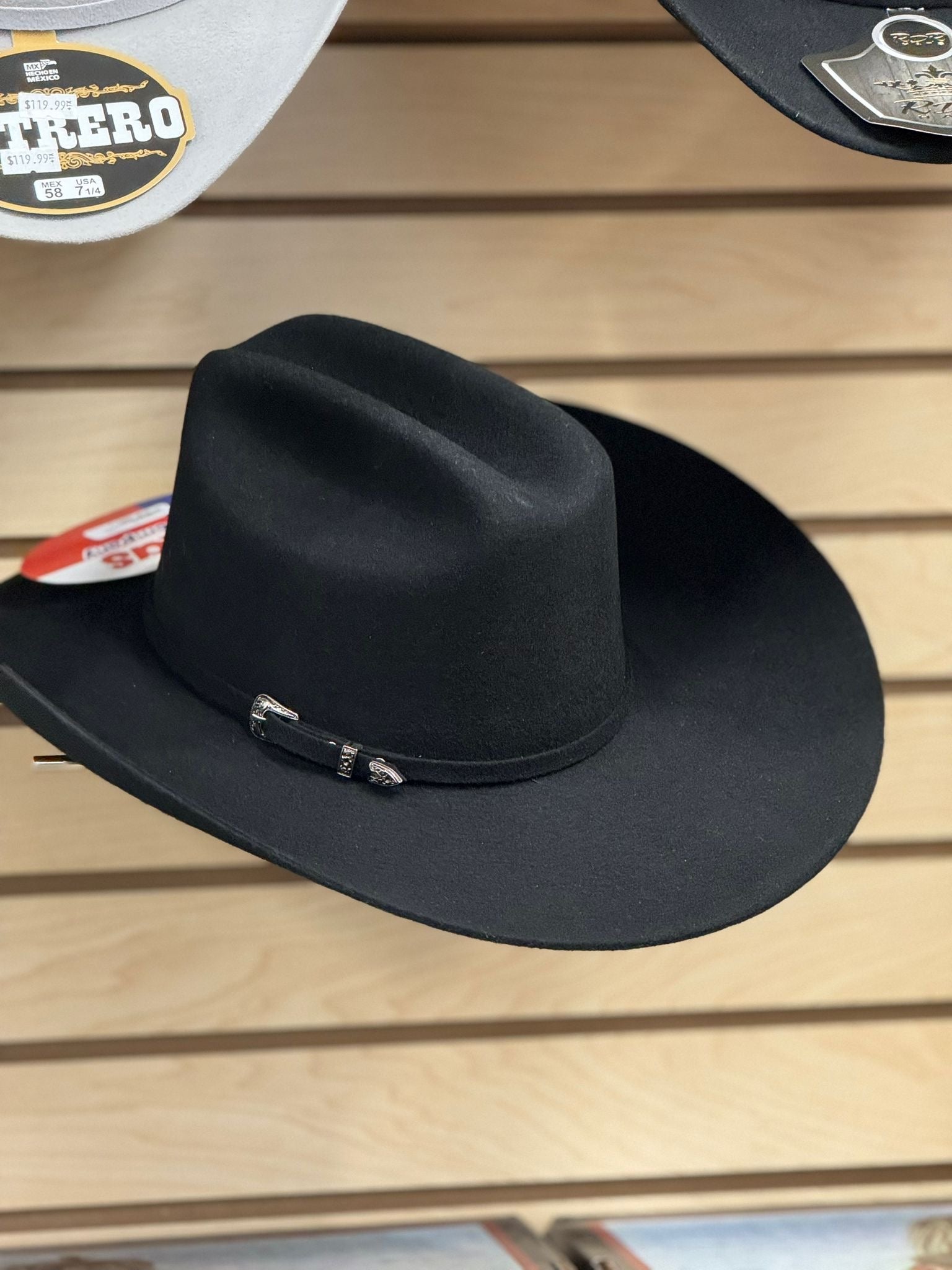 TEXAS HAT COMPANY 3X BLACK FELT HAT