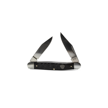 ARIAT BLACK MUSKRAT DOUBLE BLADE KNIFE - A710010701-M