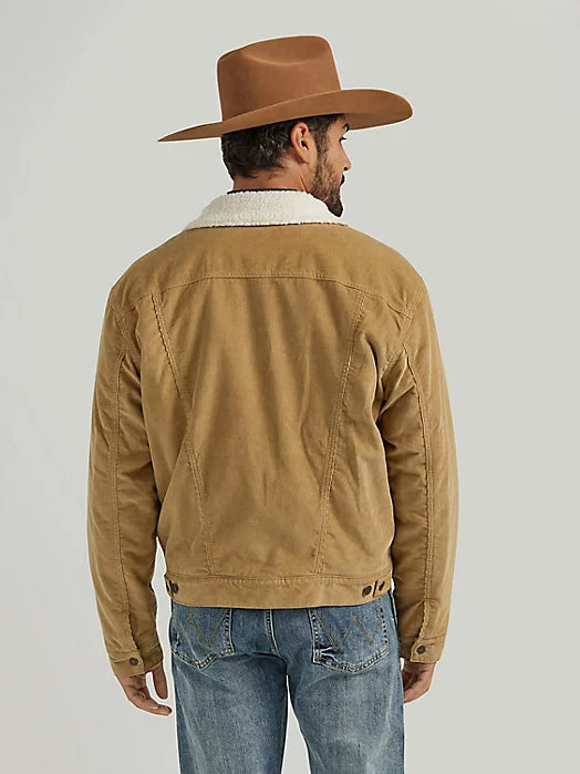 MEN'S WRANGLER® COWBOY SHERPA LINED CORDUROY JACKET