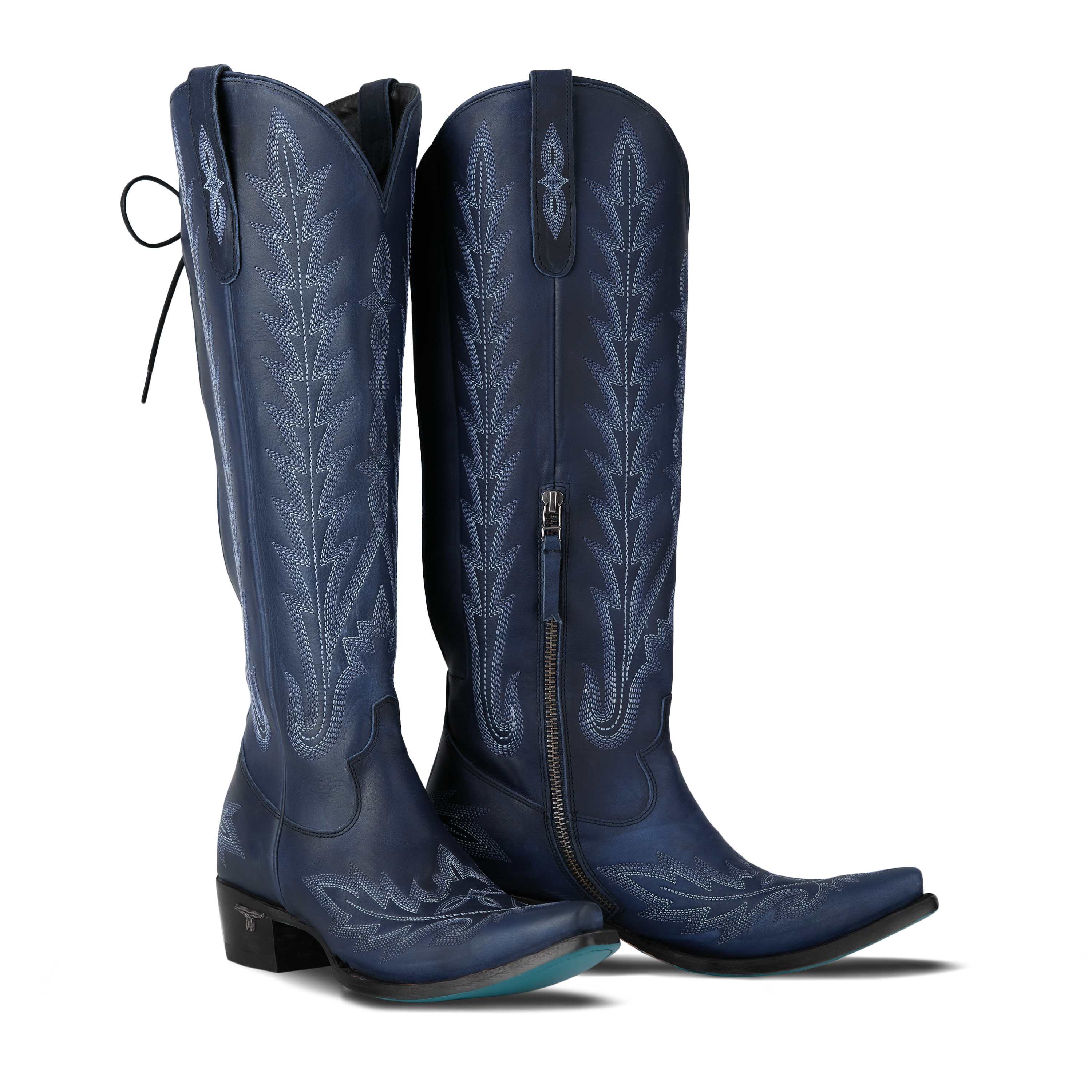 LANE WOMEN LEXINGTON KNEE HIGH MIDNIGHT NAVY SNIP TOE BOOT LB0562T