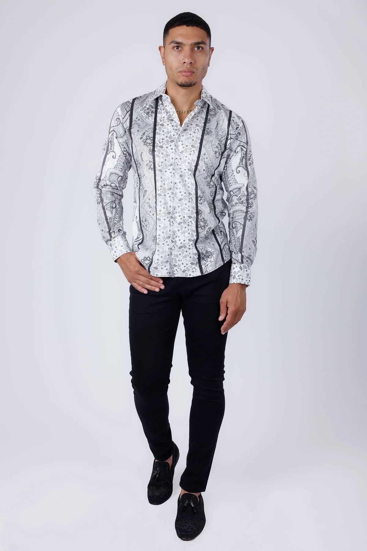 BARABAS WHITE OWL PR01 LONG SLEEVE SHIRT