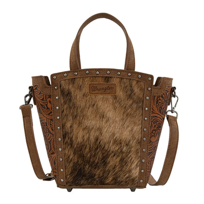 BOLSO TOTE/BANDOLERA DE PIEL DE VACA AUTÉNTICA WRANGLER WG252-8014BR