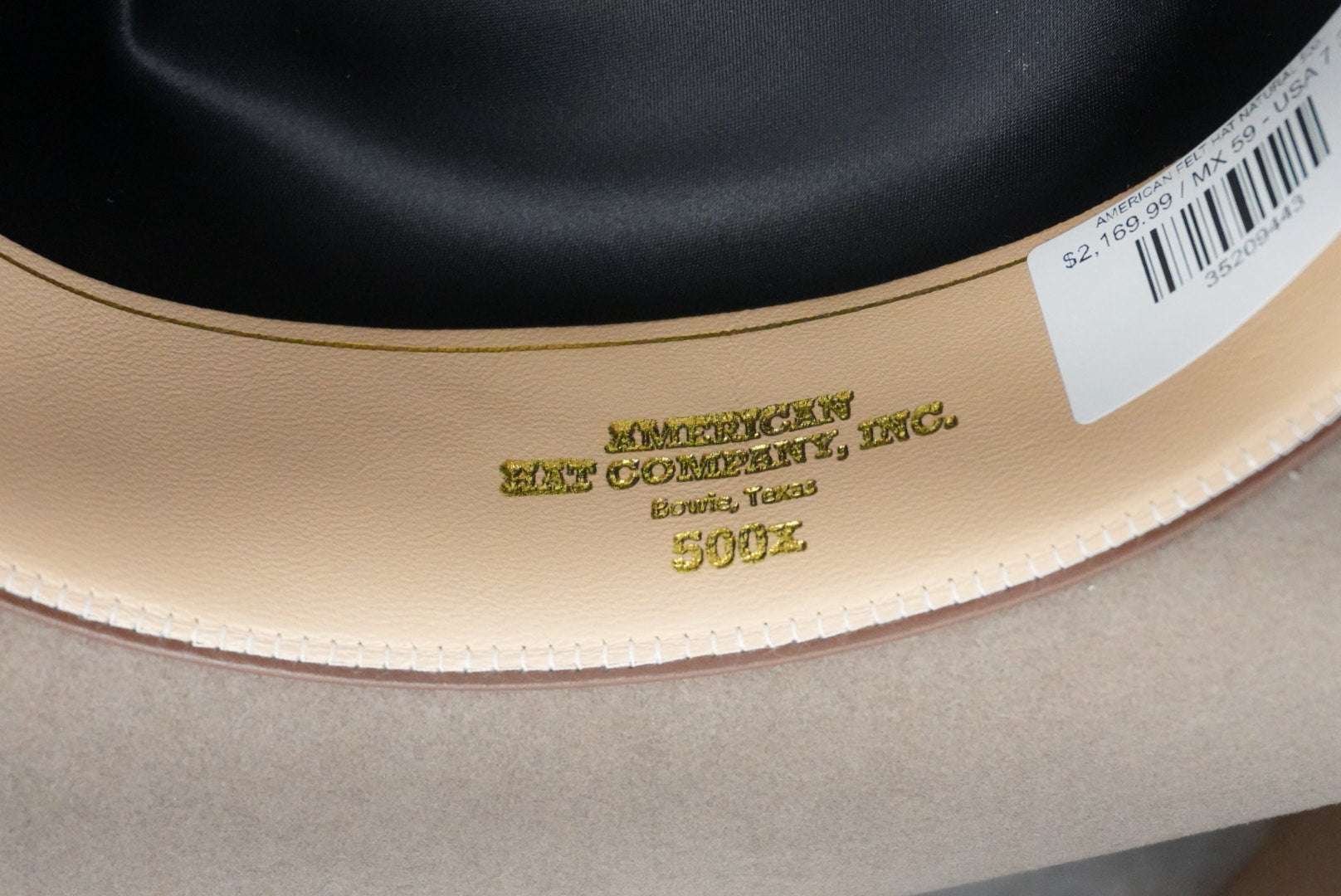 AMERICAN FELT HAT NATURAL 500X Laherradurawwnc.com