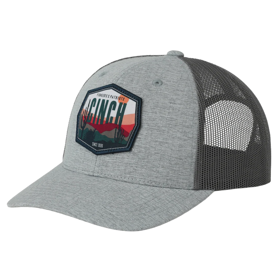 CINCH GRAY TRUCKER HAT WITH BREATHABLE MESH – ADJUSTABLE SNAPBACK - MCC0660657