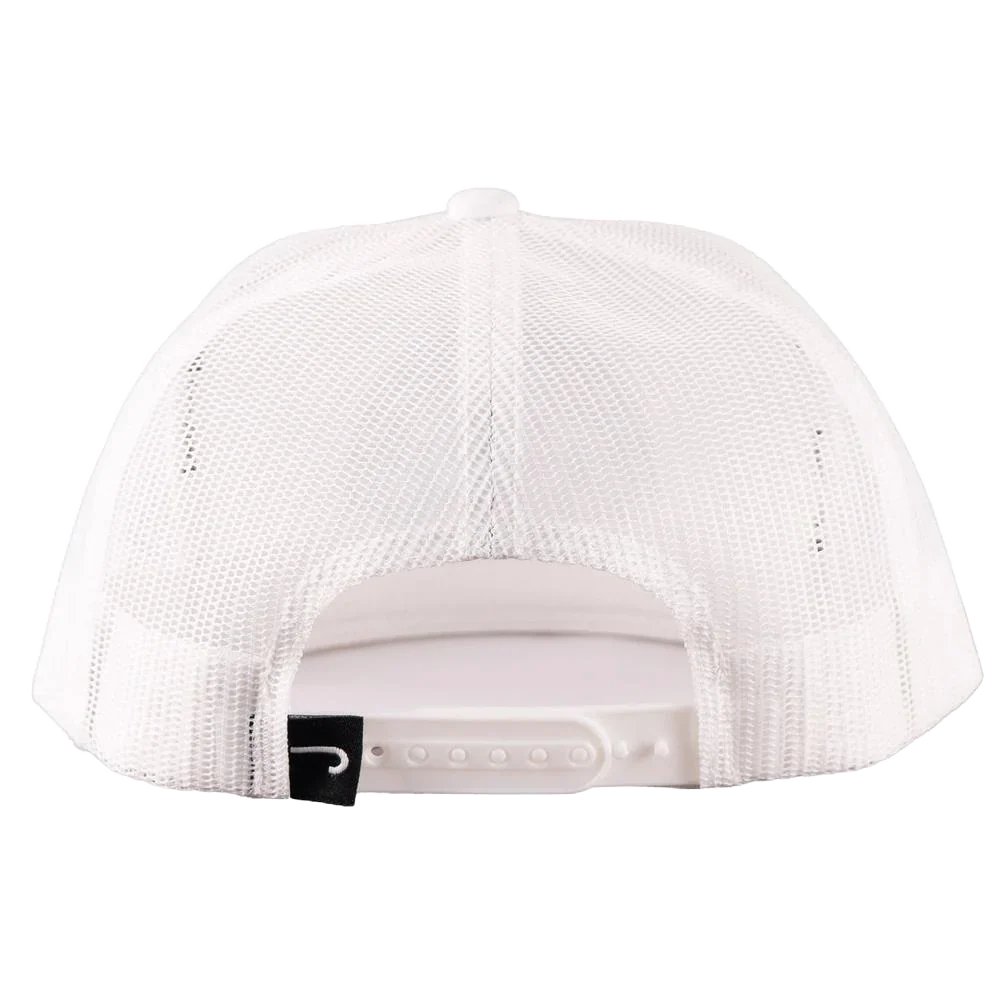 LAZY J RANCH CAP WHITE OLIVE ARROWHEAD CLASSIC FIVE PANEL TRUCKER HAT