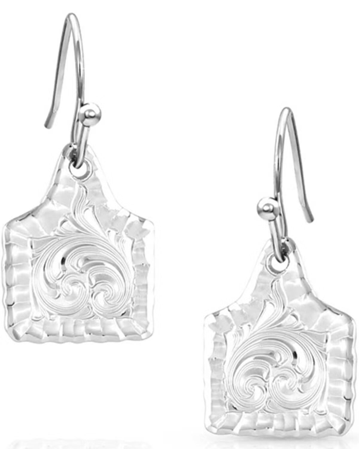 Montana Silversmith Silver Ear Tag Earrings