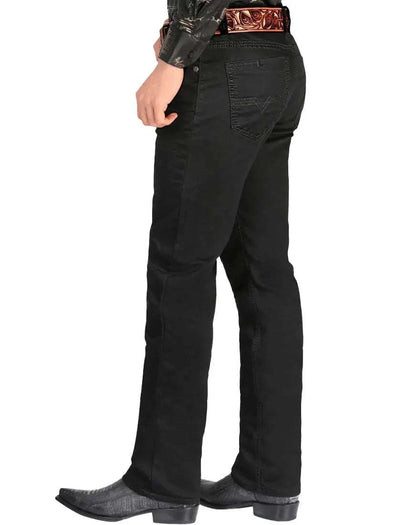 MONTERO BLACK STRETCH MENS JEANS - MT5602