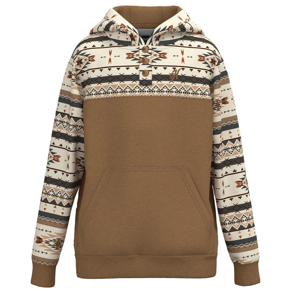 Hooey Youth Boys Brown Hoody HH1194CRBR