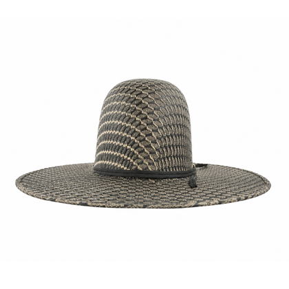 SOMBRERO HERRADURA DE PAJA 100x TELAR TREDON NEGRO DE COPA ABIERTA