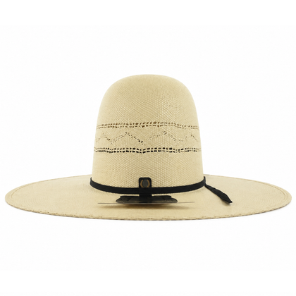 SOMBRERO DE PAJA HERRADURA 50X BANGORA CHOLULA CORONA ABIERTA