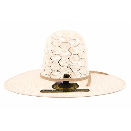 SOMBRERO DE PAJA HERRADURA 300X PANAL BICOLOR CORONA ABIERTA