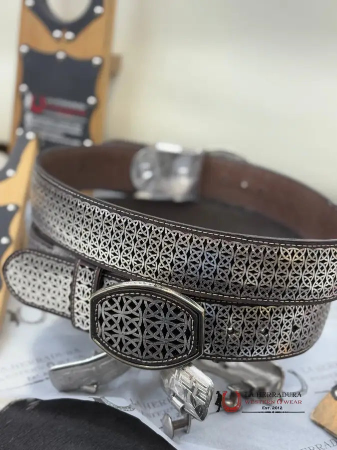 2 Inc Belt Silver Cinturones Hombres