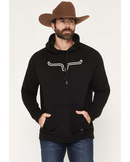 SUDADERA KIMES RANCH HOMBRE OUTLIER NEGRO/ BLANCO