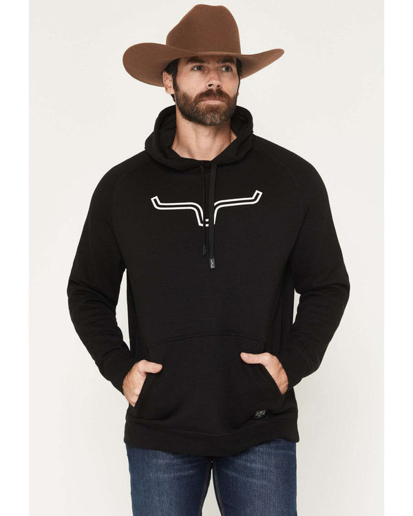 SUDADERA KIMES RANCH HOMBRE OUTLIER NEGRO/ BLANCO