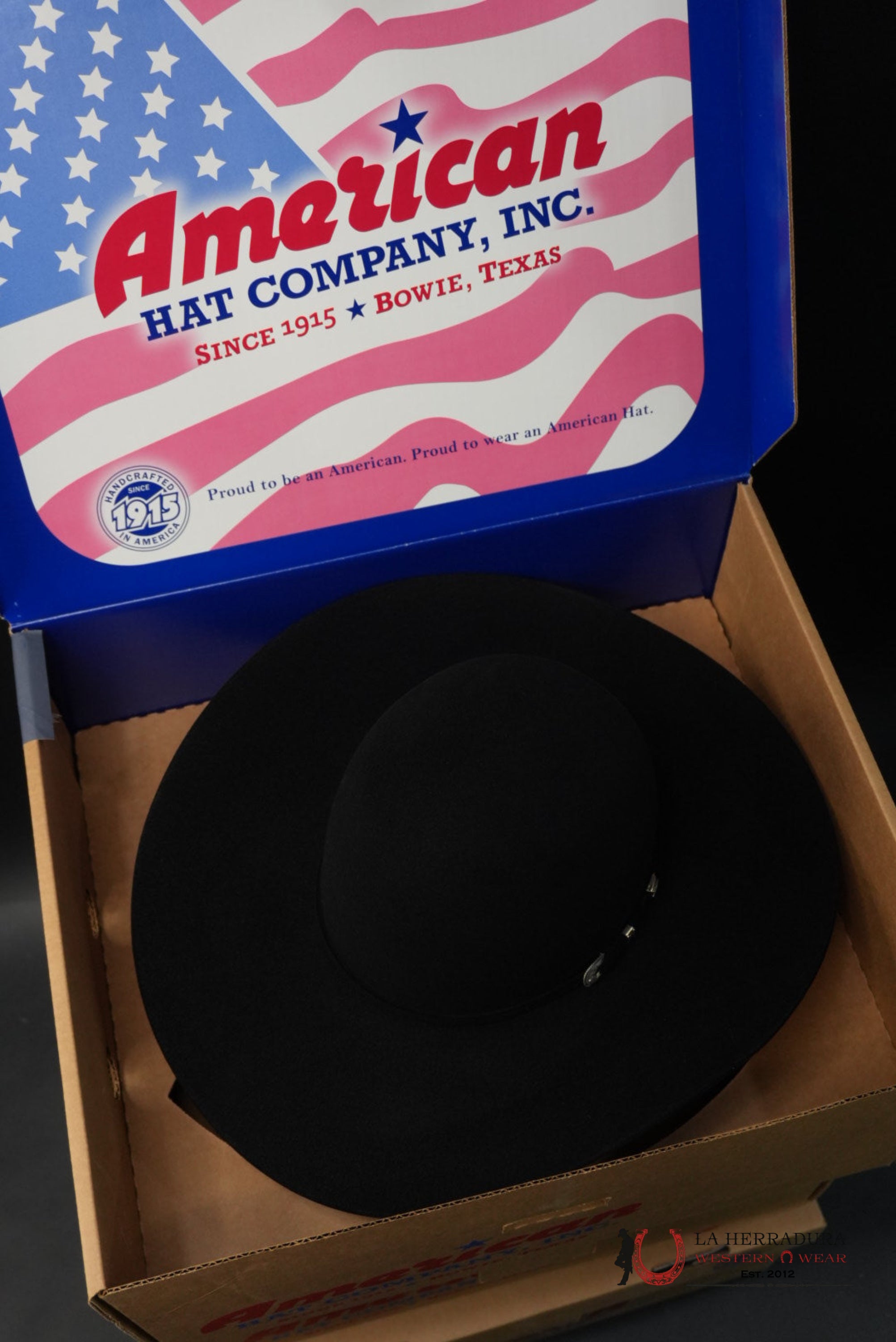200X American Felt Hat Black TEJANA