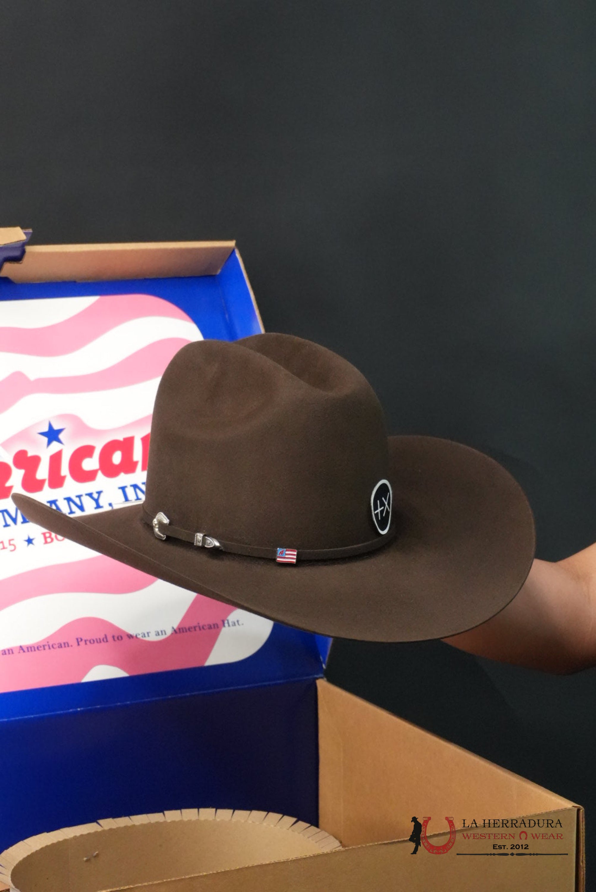 200X American Felt Hat Chocolate TEJANA